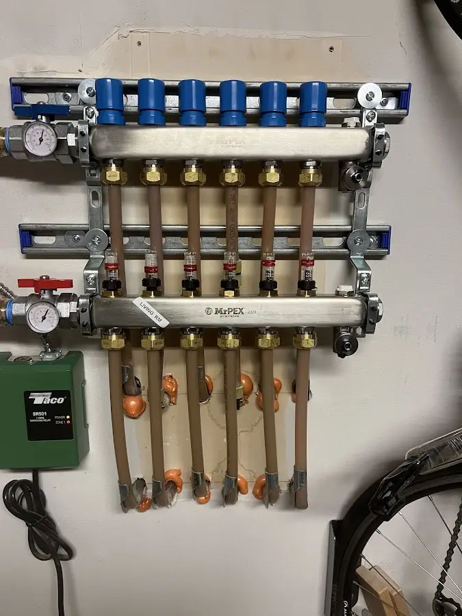 Plumber performing Gas Leak Detection at a residential property in Hopatcong